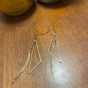 Gold dangly earrings